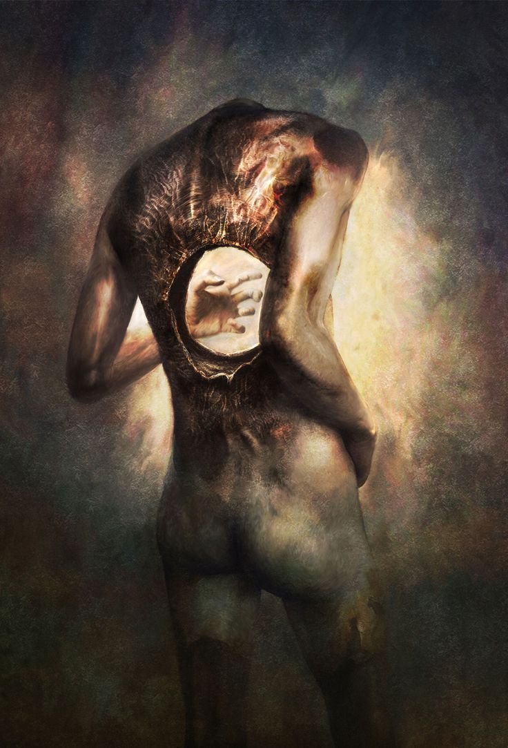 Сюрреализм страшные картины Ryohei Hase.