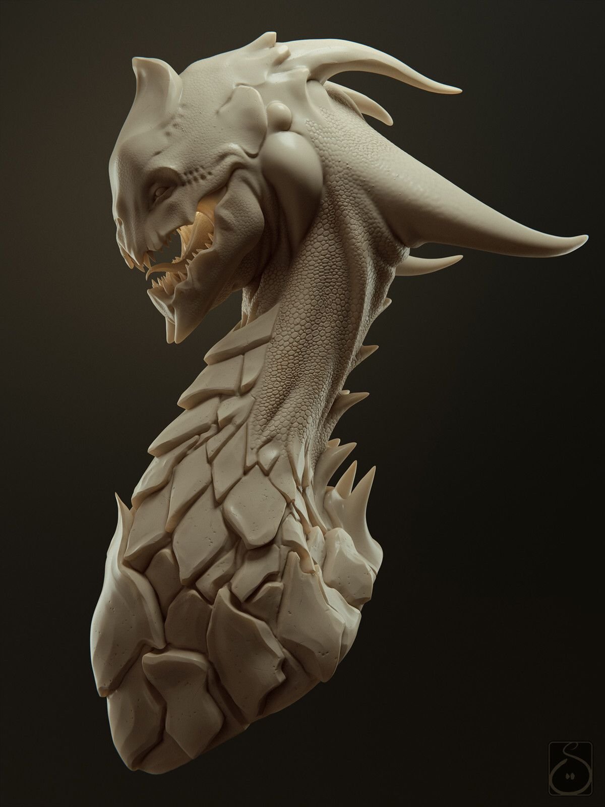 Дракон концепт Zbrush