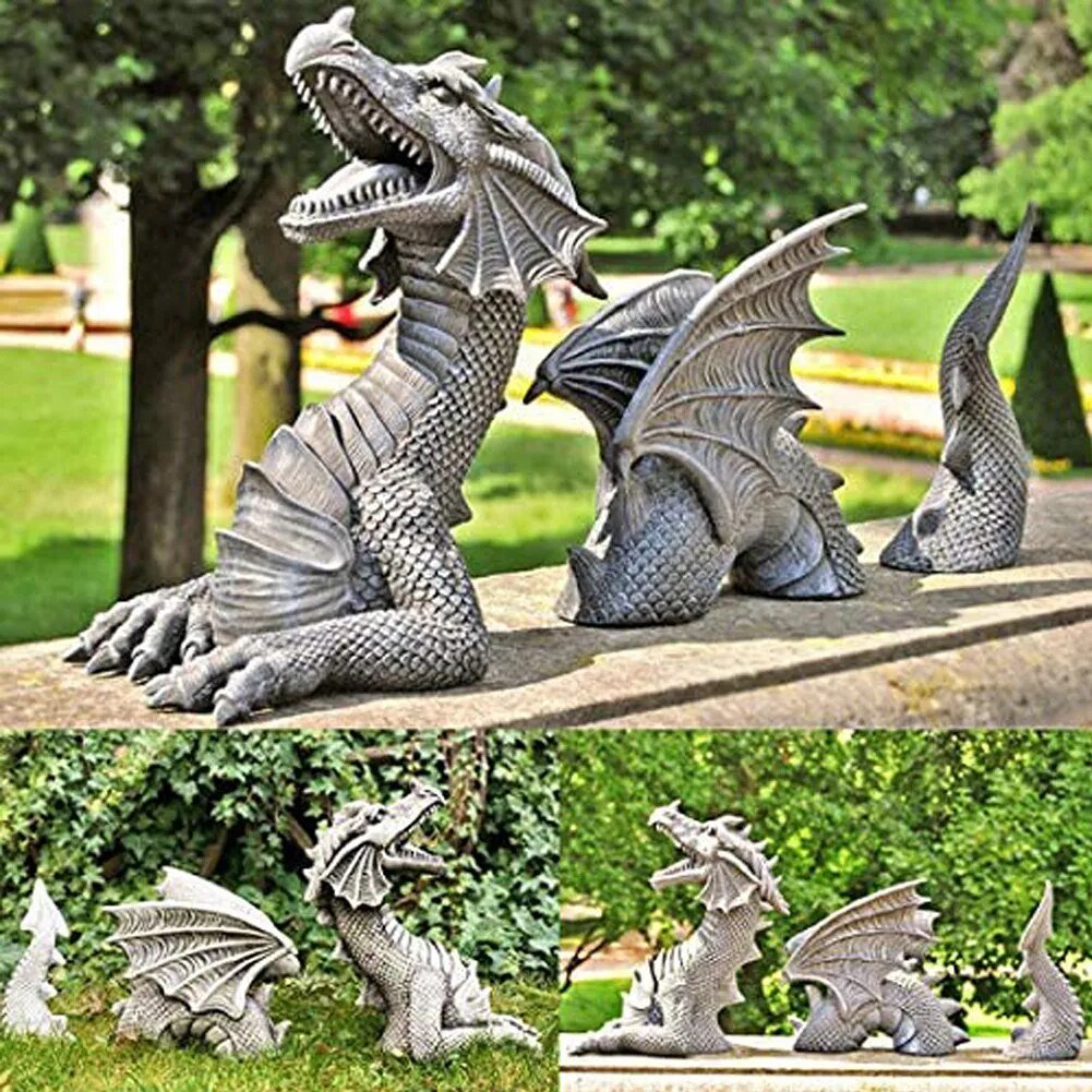 Садовая скульптура дракон