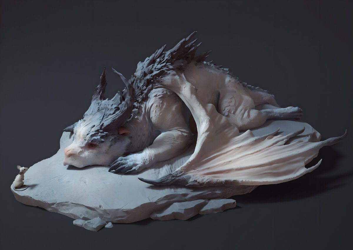 Дракон Zbrush