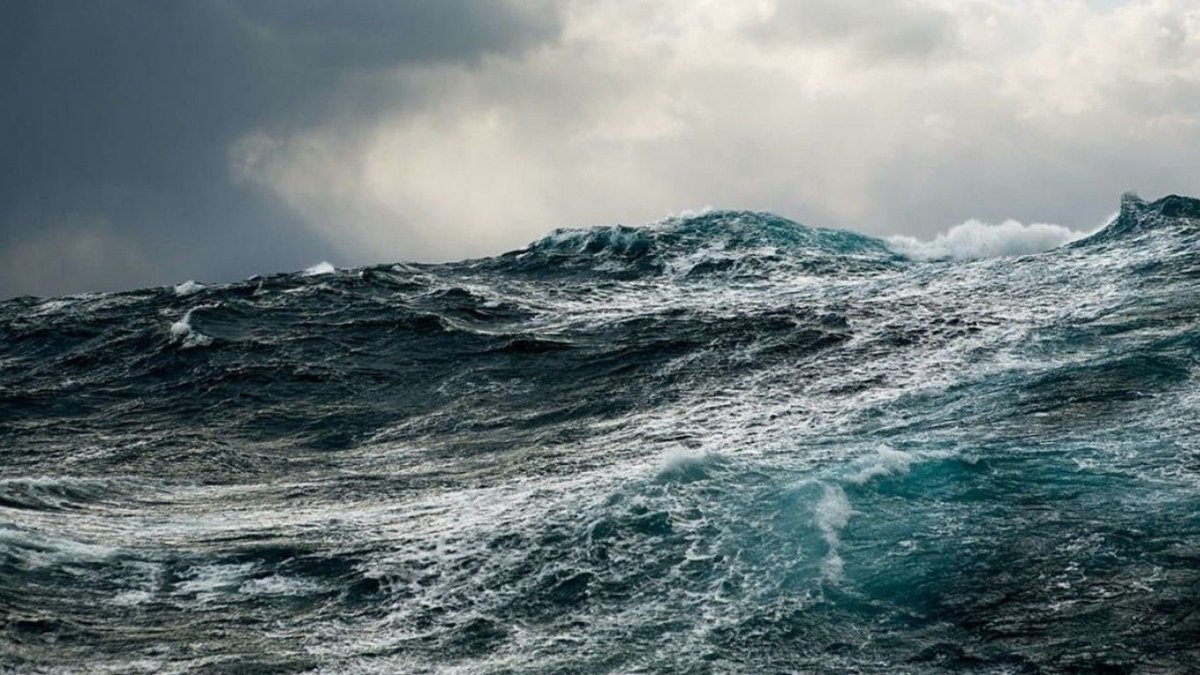 Берингово море шторм