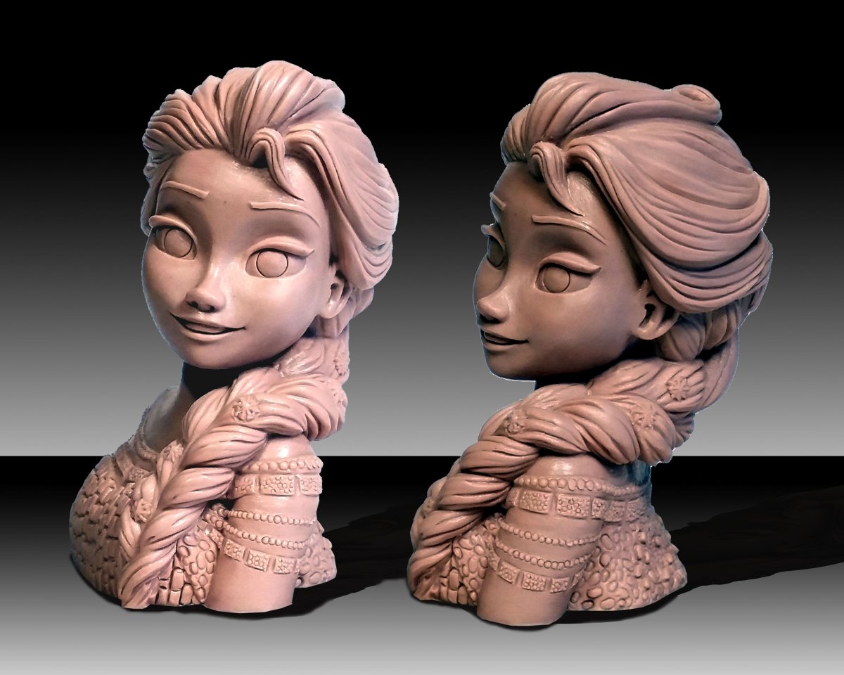 Эльза Zbrush