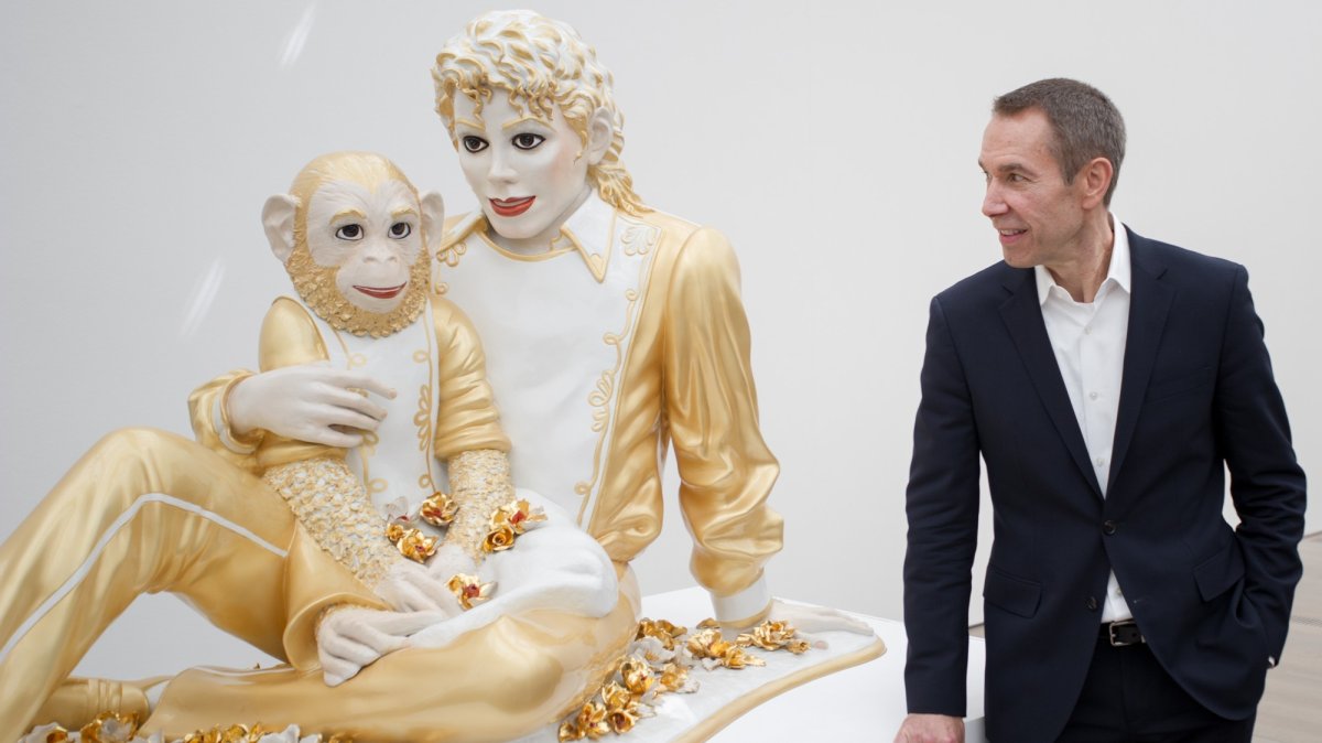 Джеффа Кунса «Michael Jackson and Bubbles» (1988).