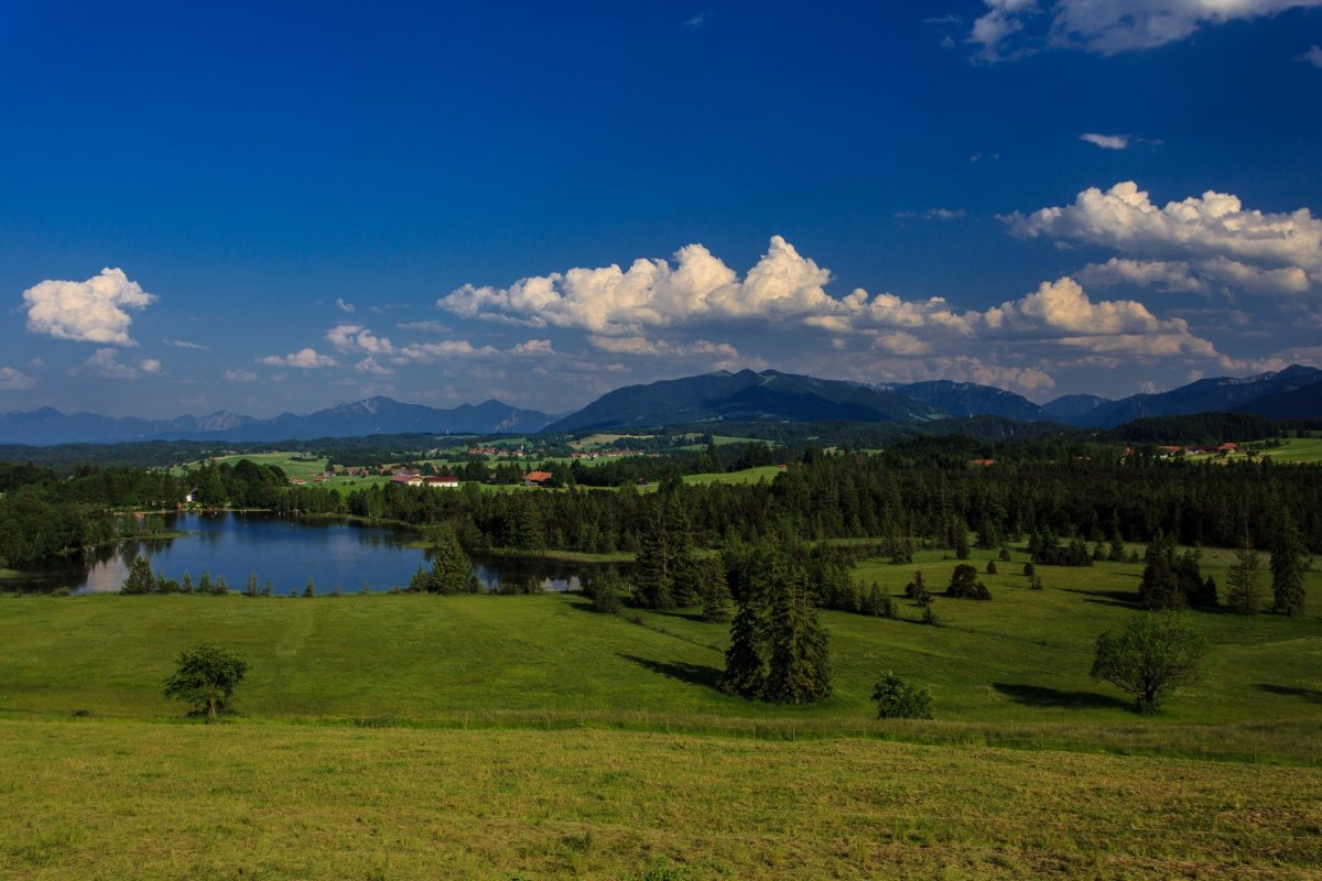 Ландшафт в Германии Бавария