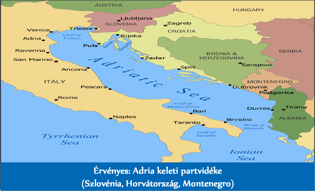 Карта Адриатики