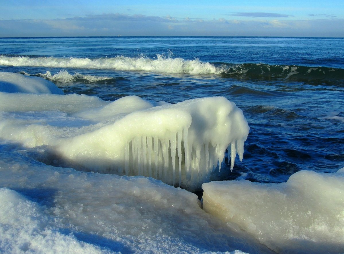 Балтийское море зимой