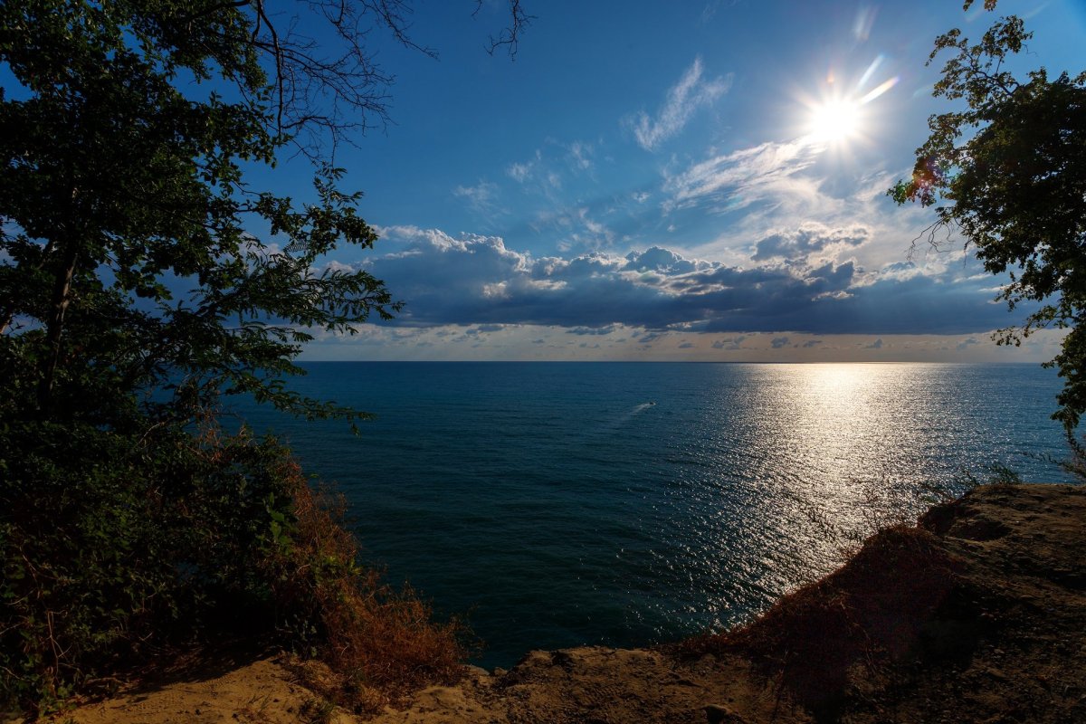 Черное море рассвет Краснодарский край