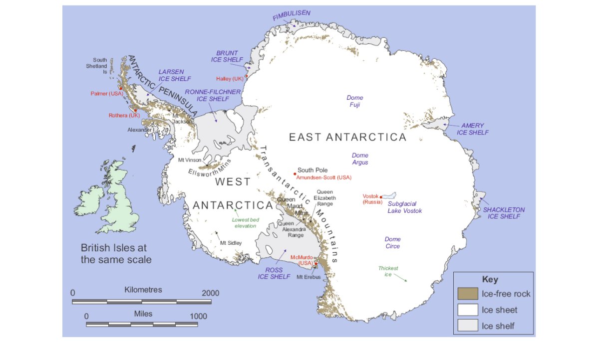 Arctic and the Antarctic карта