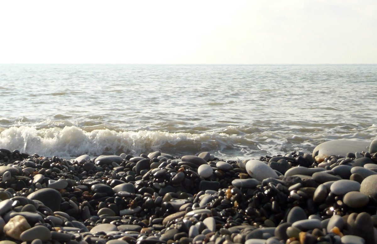 Берег черного моря Лазаревское