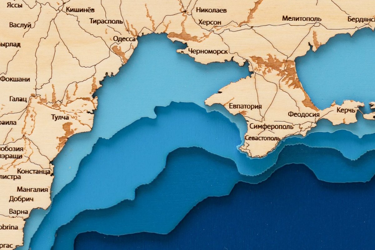 Карта глубин черного моря