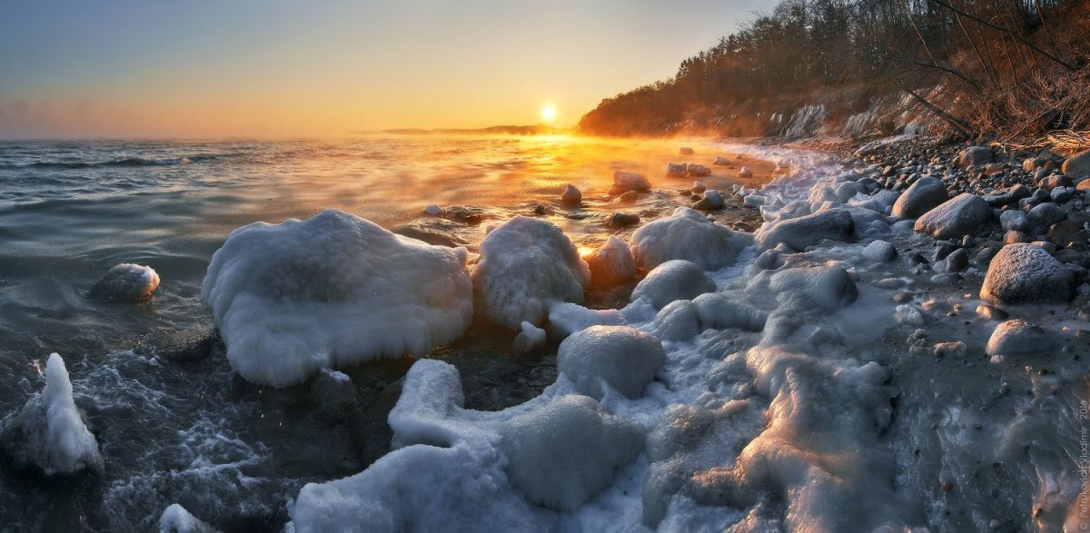 Балтийское море лед