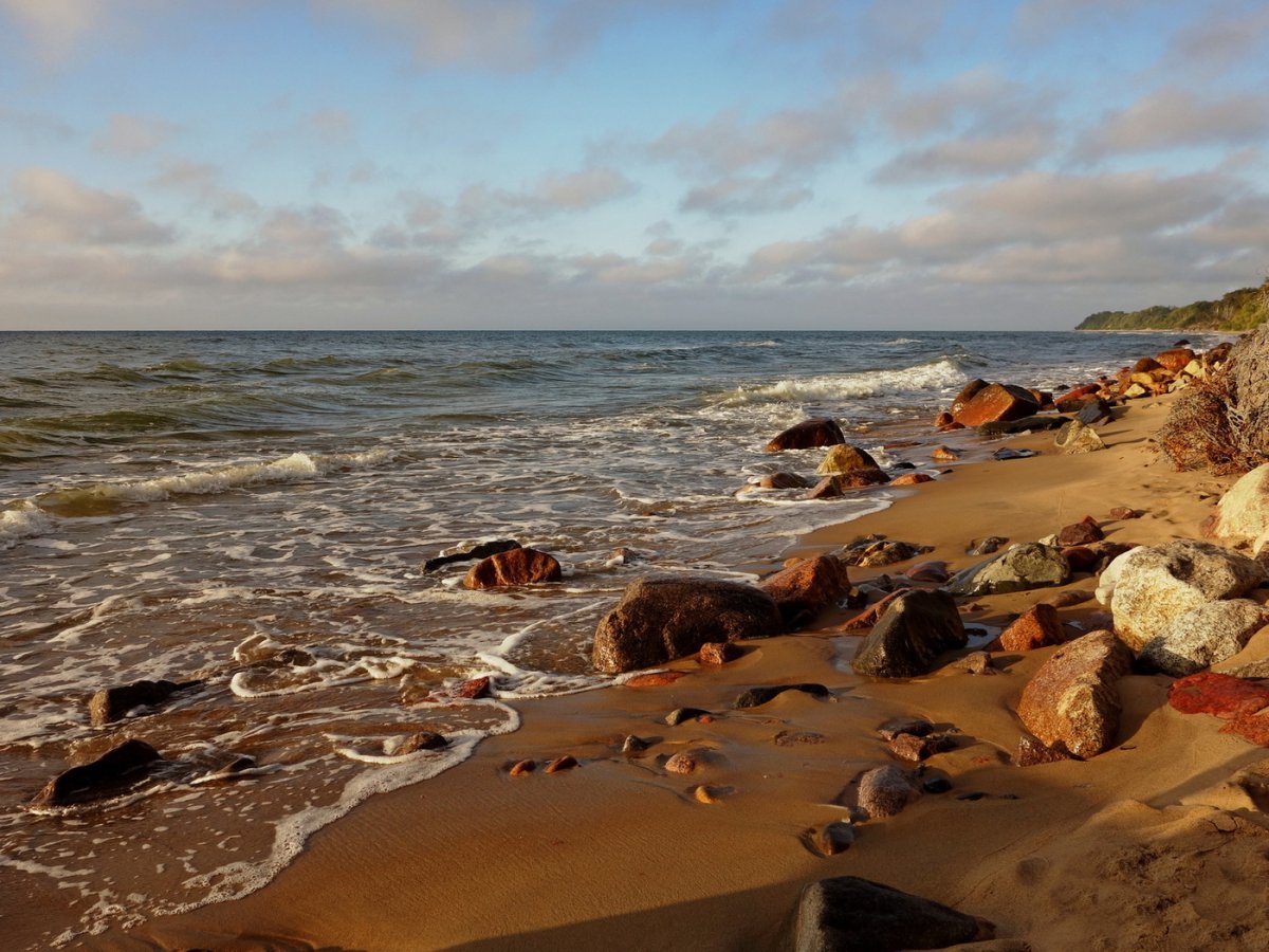 Балтийское море пляж Зеленоградск