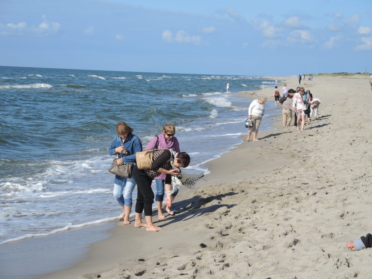 Балтийское море Янтарный пляж