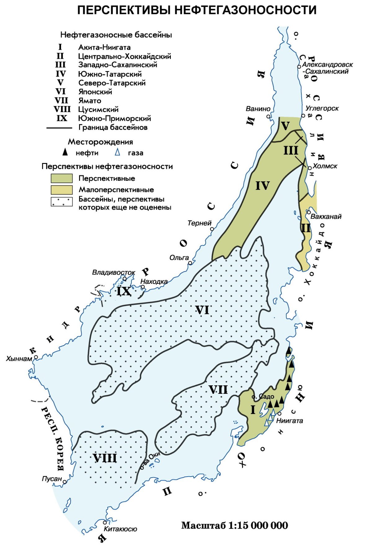 Карта глубин японского моря