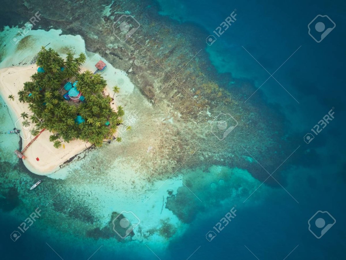 Коралловый остров в Карибском море, начинается на"го"