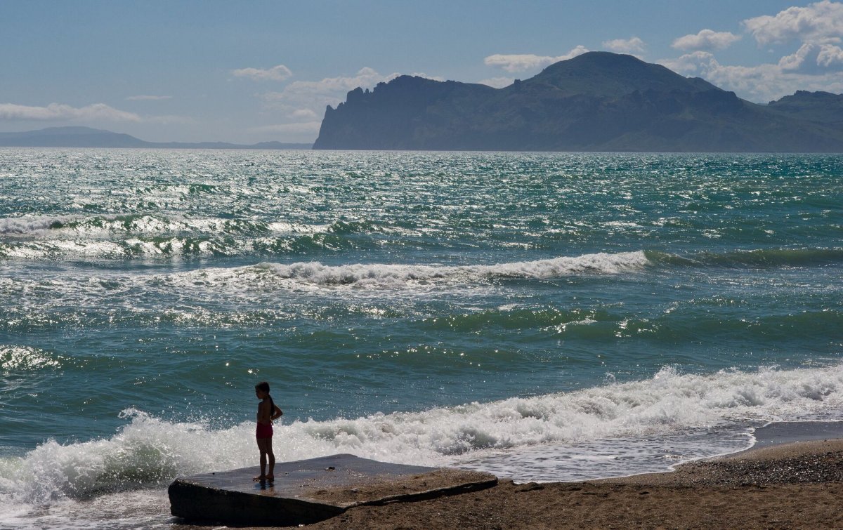 Море в Крыму в июле