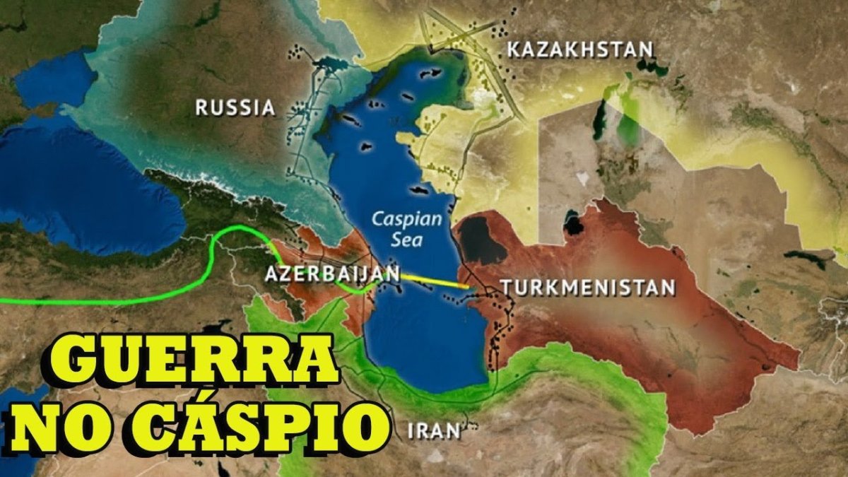 Иран граничит с Каспийским морем