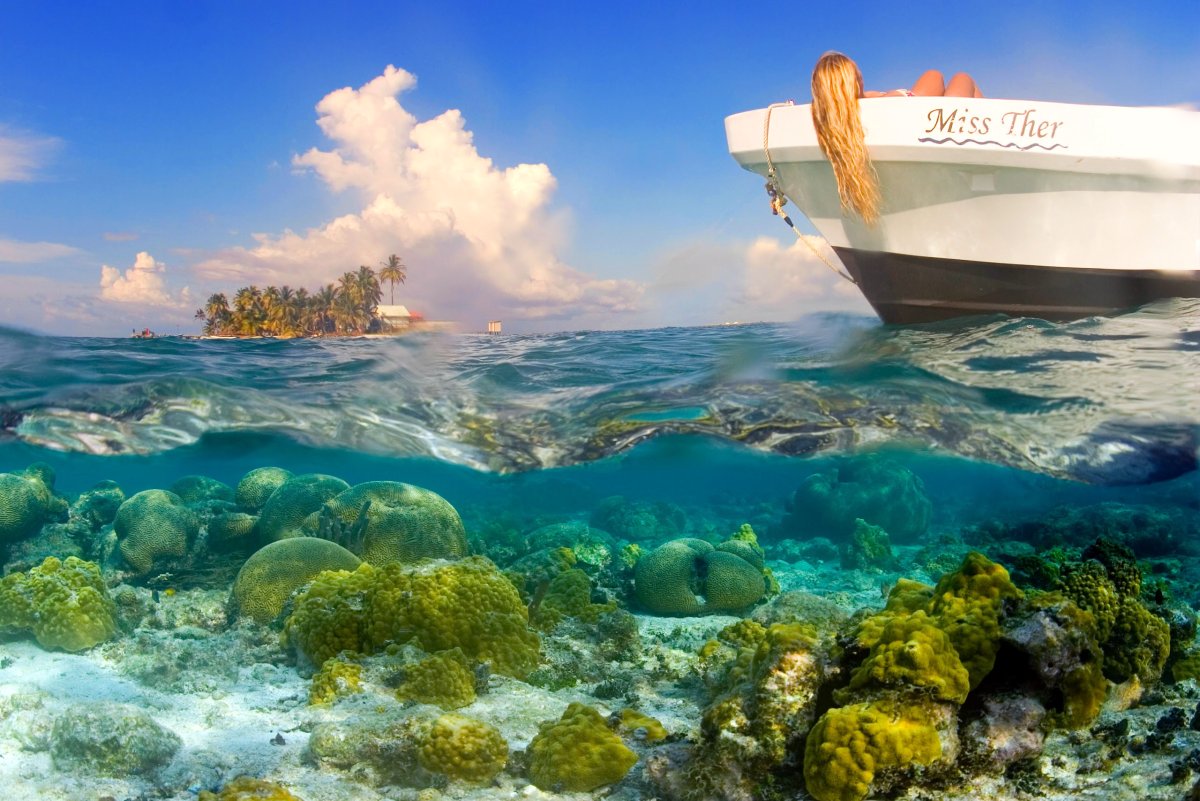 Остров море риф