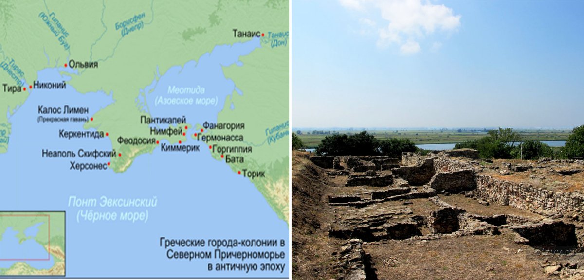 Танаис на карте Ростовской области