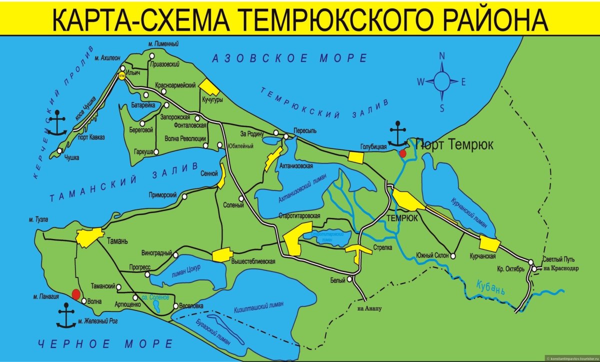 Темрюкский залив Азовского моря