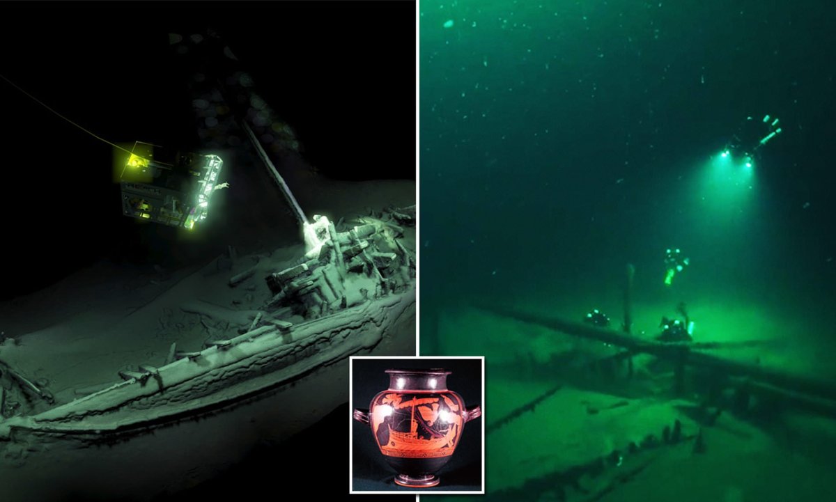 Античные корабли на дне черного моря