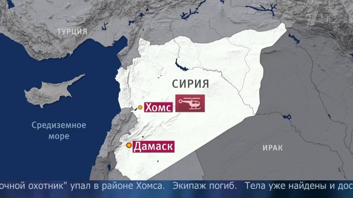 Дамаск на карте Сирии