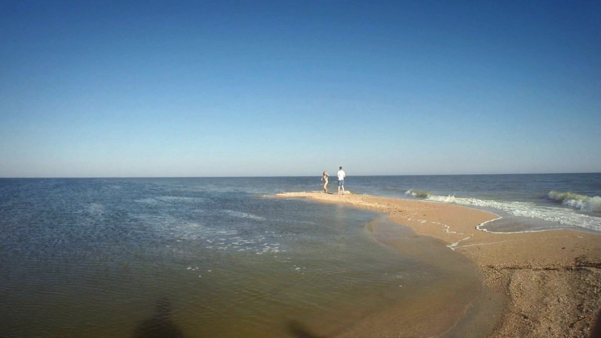 Таганрогская коса Азовское море