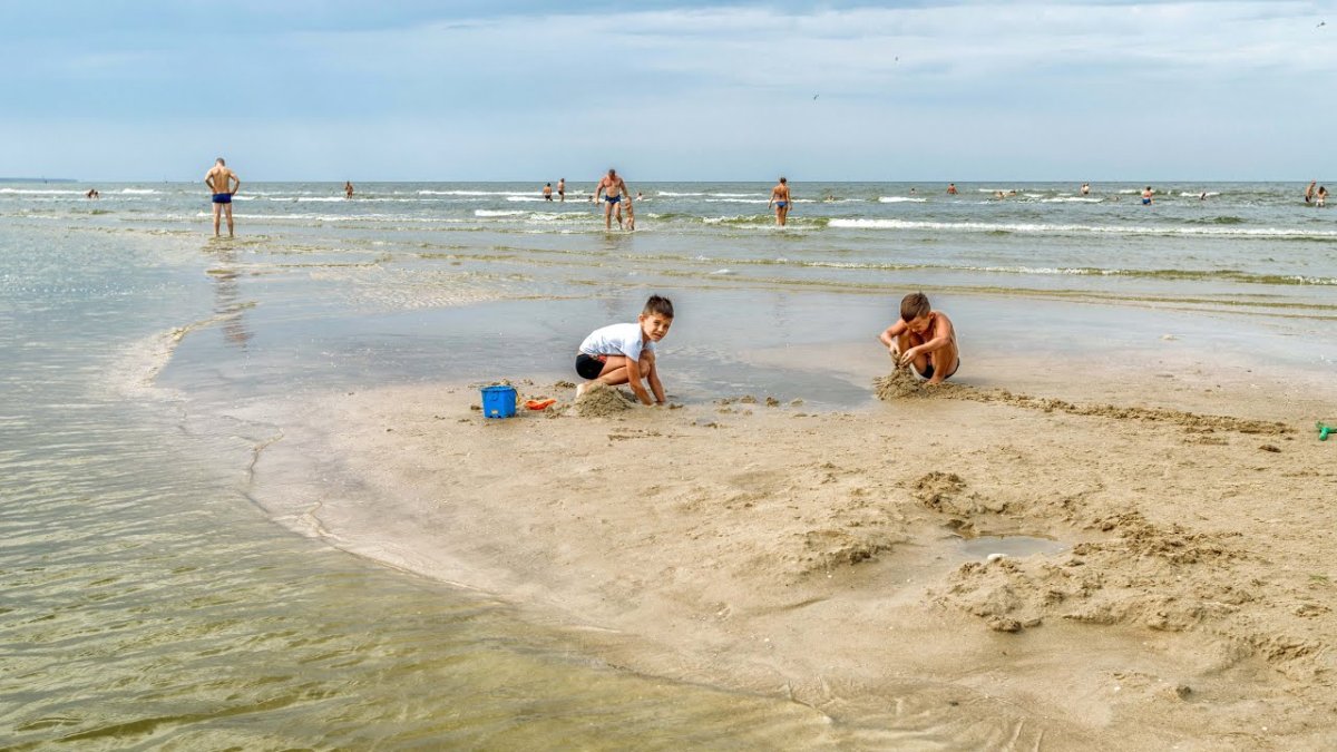 Ейск Азовское море пляж Каменка