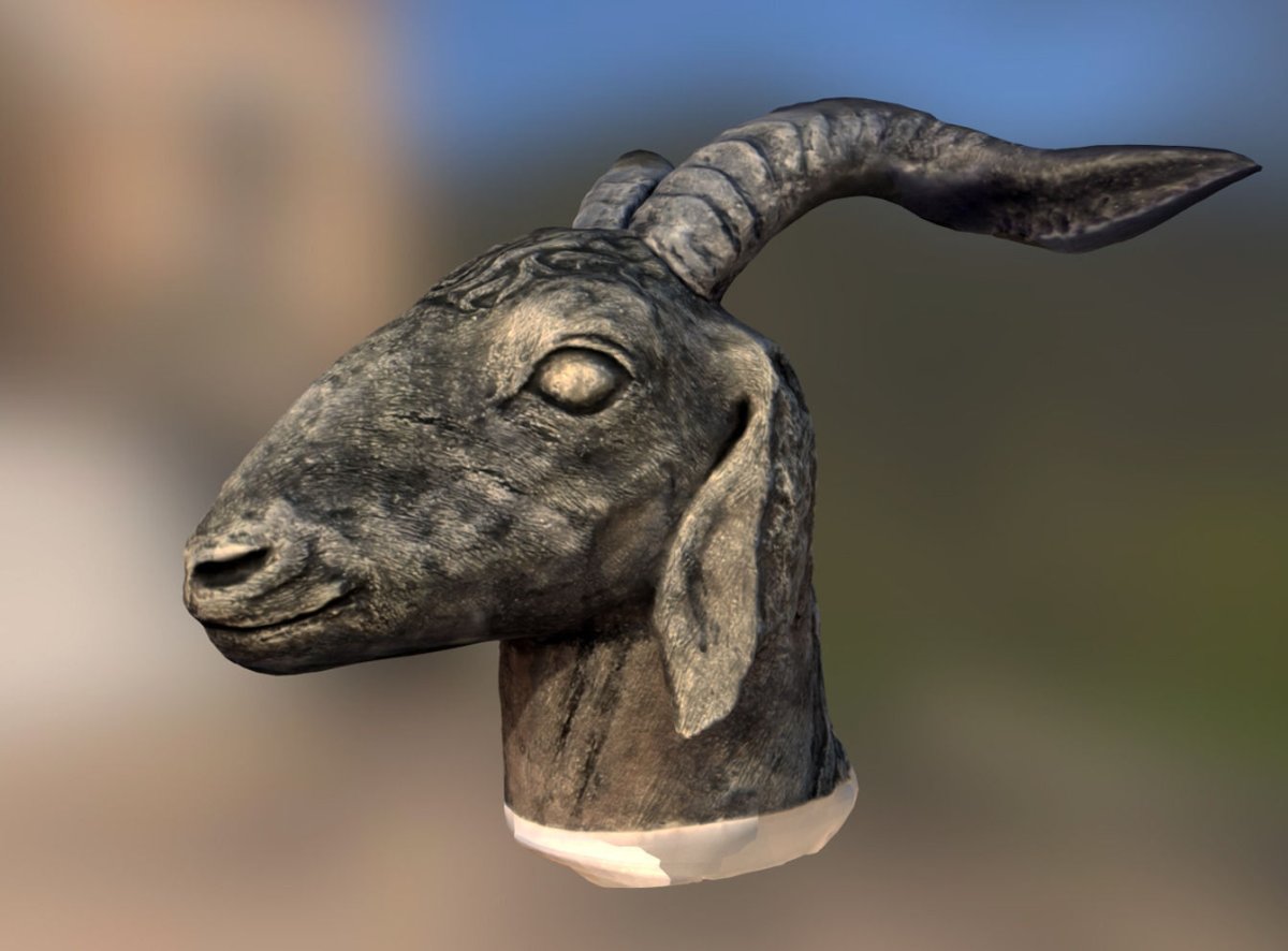 Goat head Sculpture