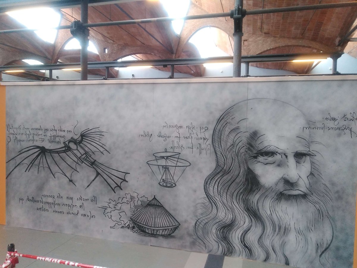 Леонардо да Винчи граффити