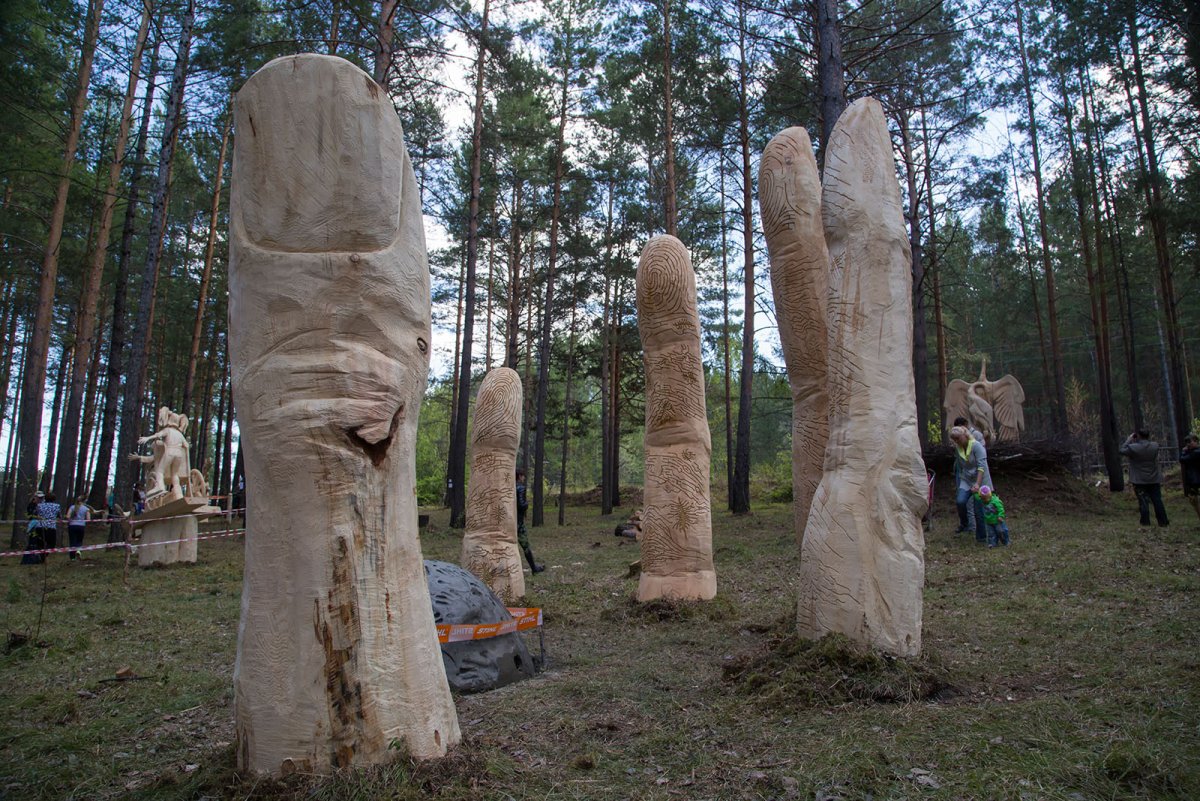 Парк деревянных скульптур Лукоморье Пермь