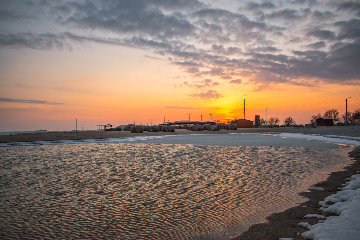 Азовское море Бердянская коса
