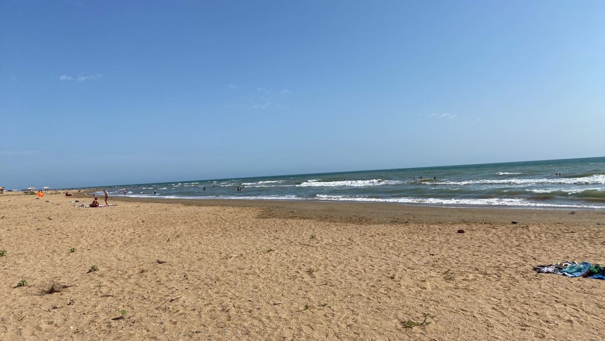 Берег Каспийского моря Калмыкия