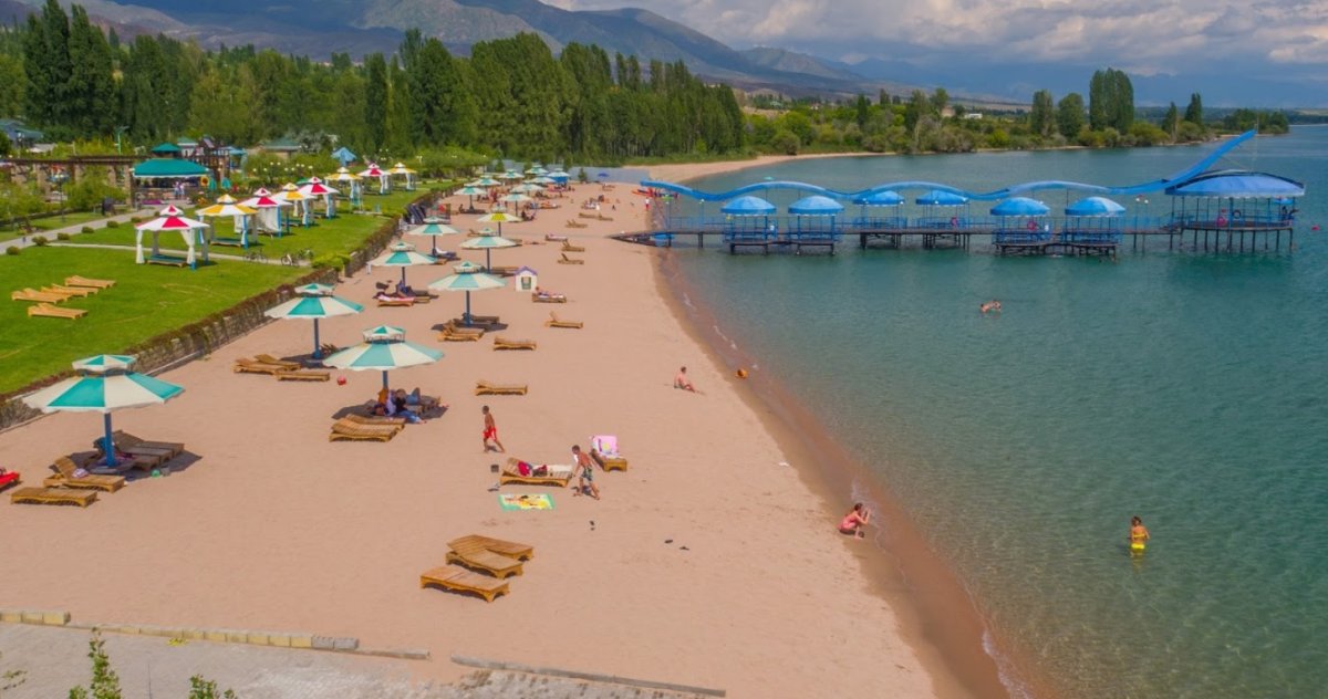 Пляж Иссык Куль Киргизия