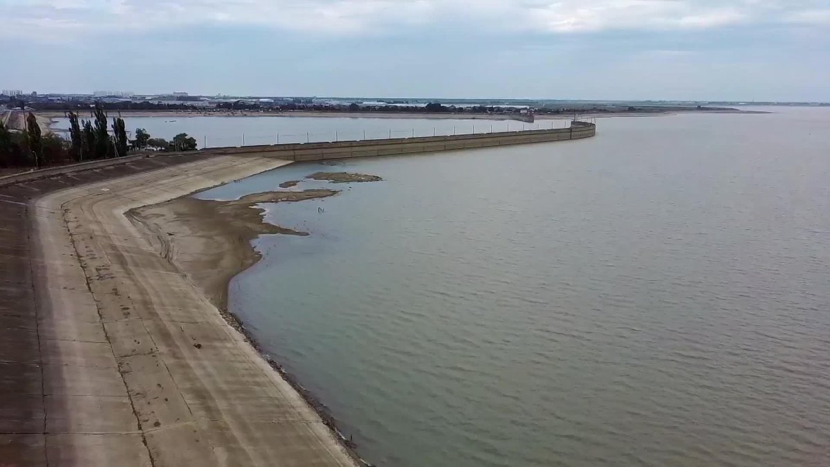 Обмеление Краснодарского водохранилища