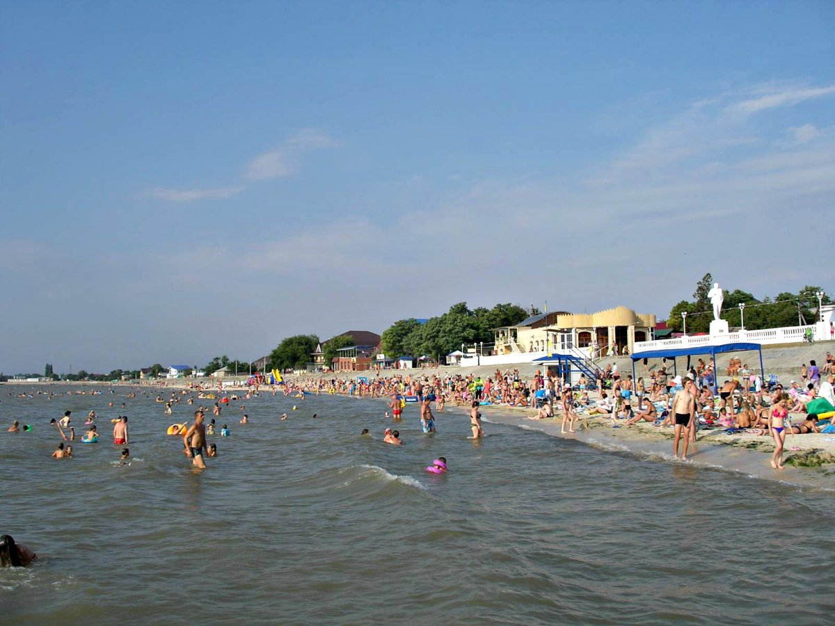 Пляж Приморско Ахтарск Азовское море