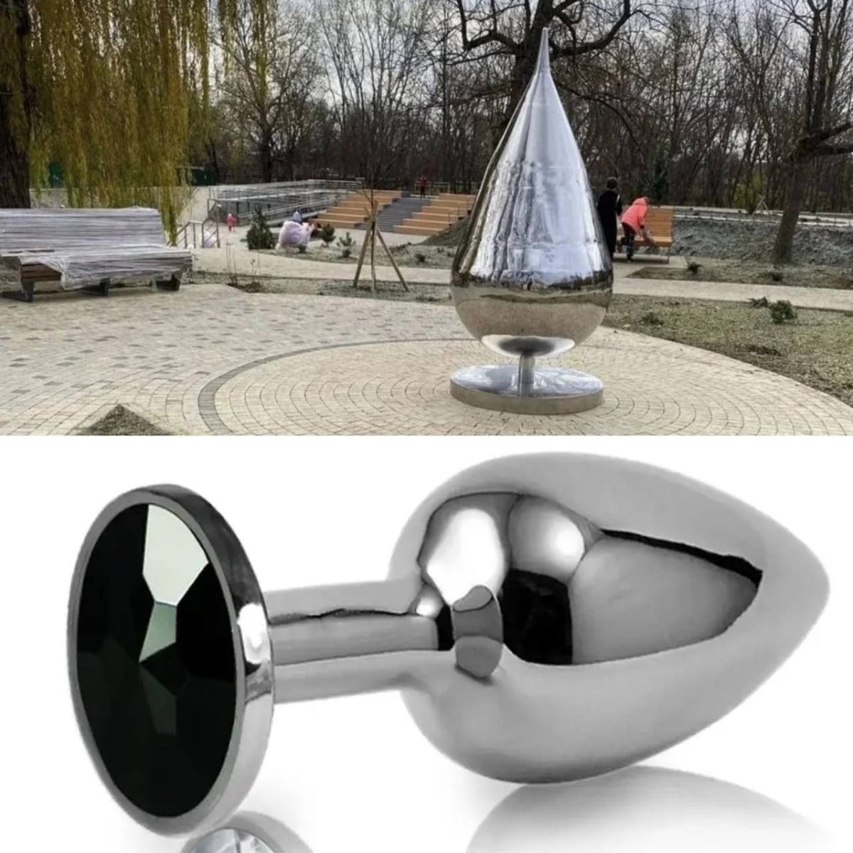 Памятник в виде капли