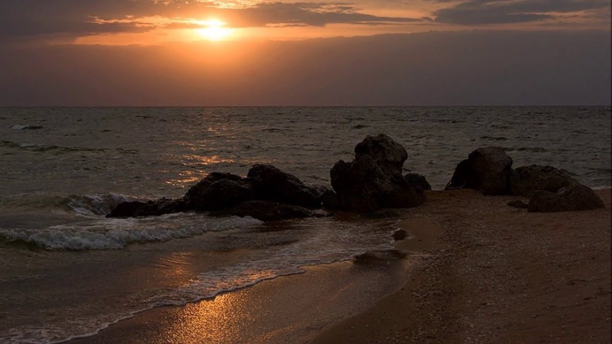 Крым Азовское море закат