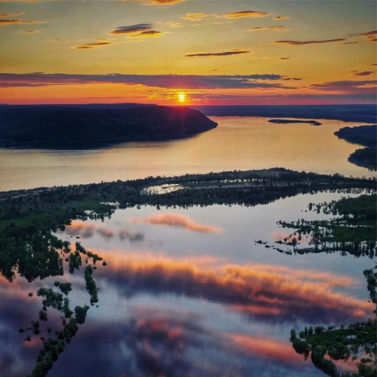 Вертолётка Самара ночью