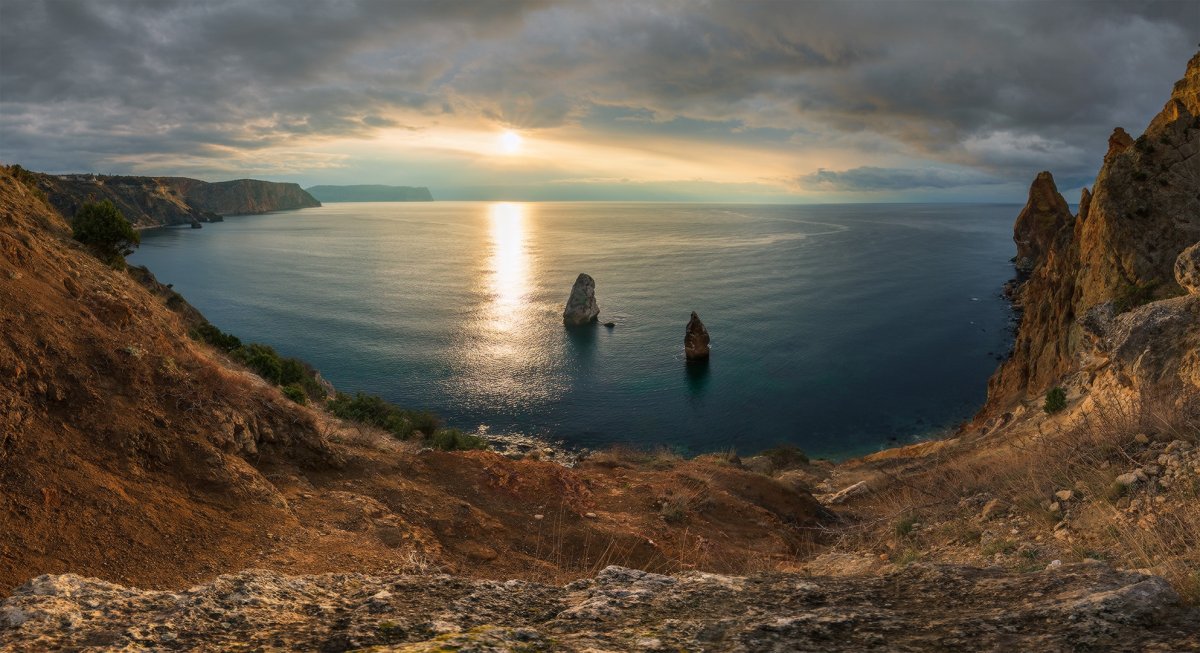 Мыса Фиолент в черном море