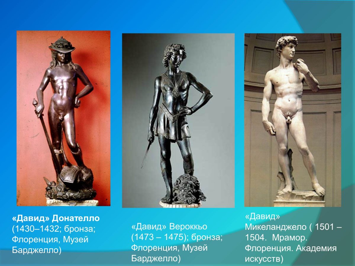 Донателло Давид бронза 1430