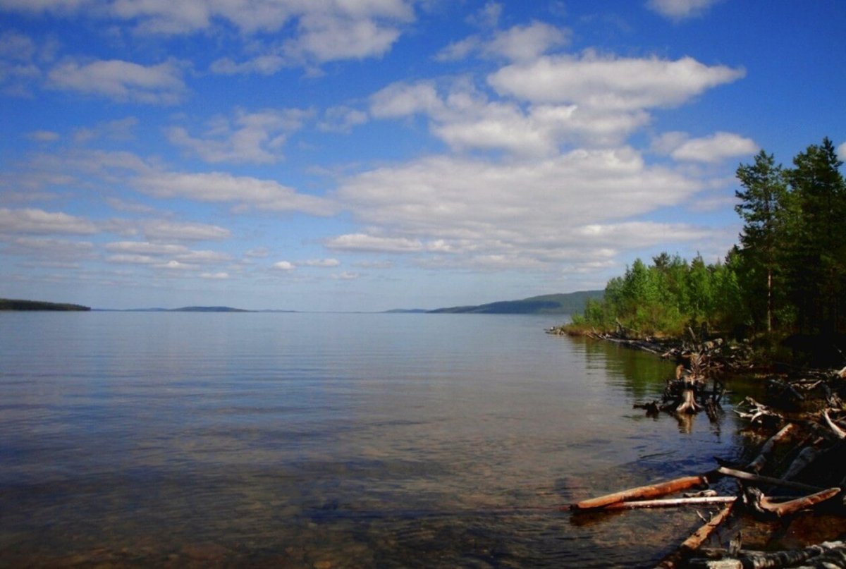Кумское водохранилище Карелия