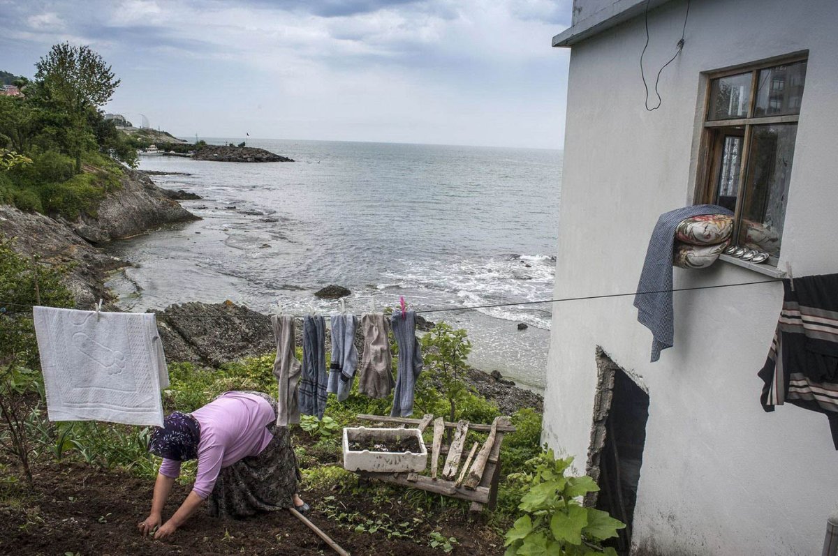 Деревня на побережье черного моря