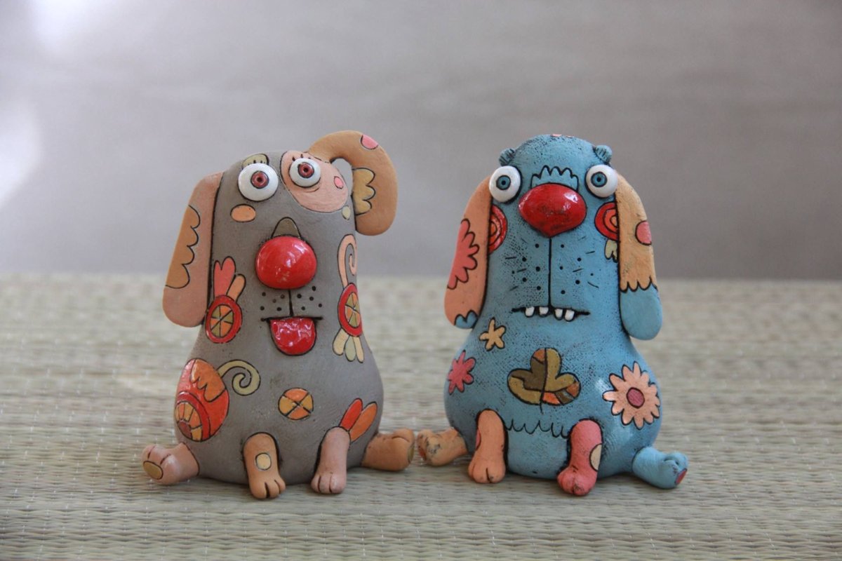 Игрушки из глины современные