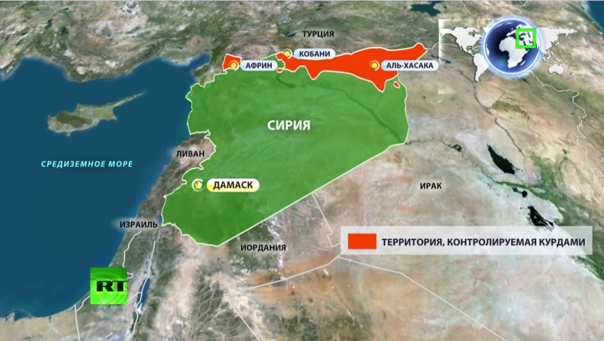 Карта Турции Сирии Ливана