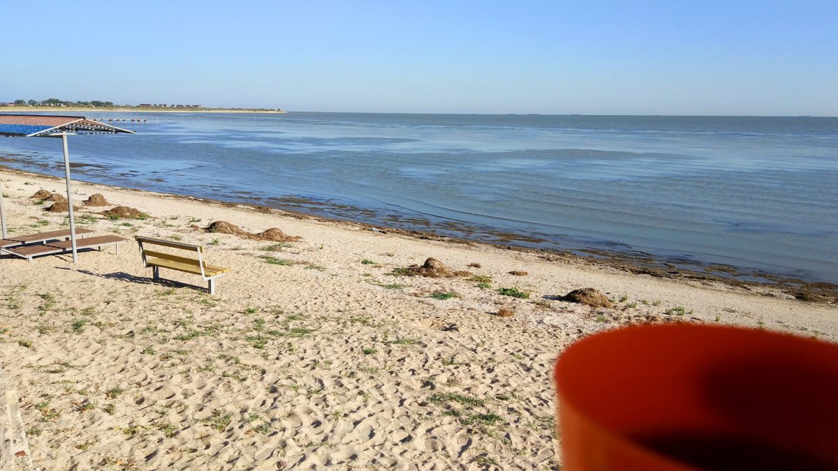 Панорама Азовское море Чумбур коса