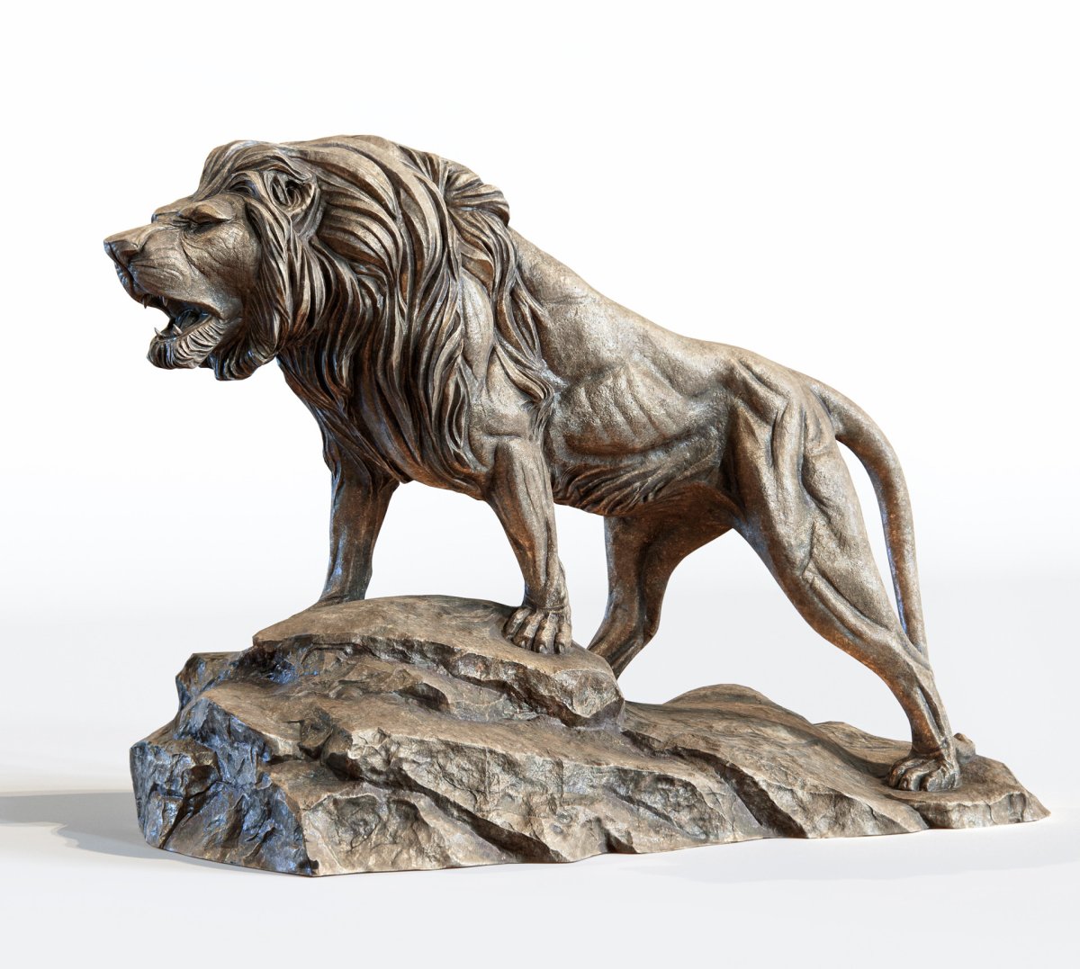 Lion Sculpture 3d model