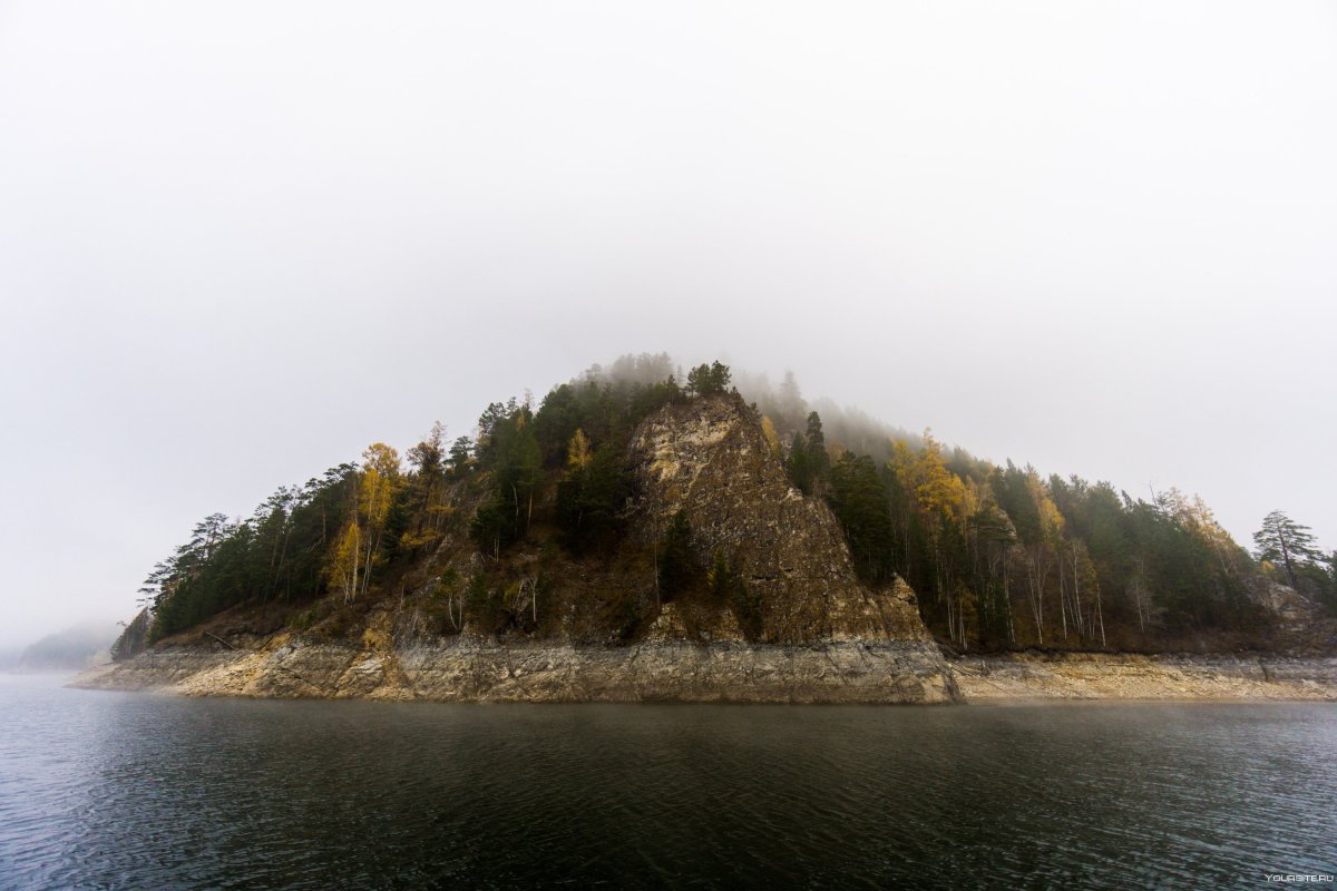 Бирюсинский залив Красноярское море осенью
