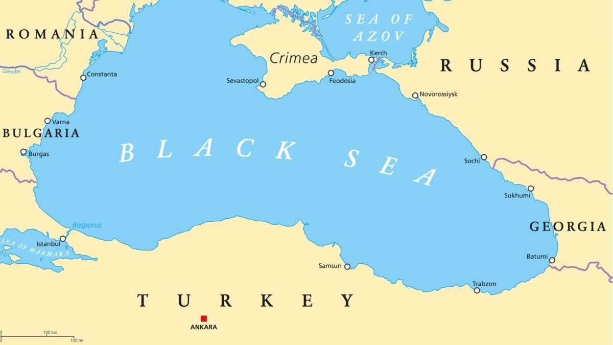 Крым и Турция на карте мира