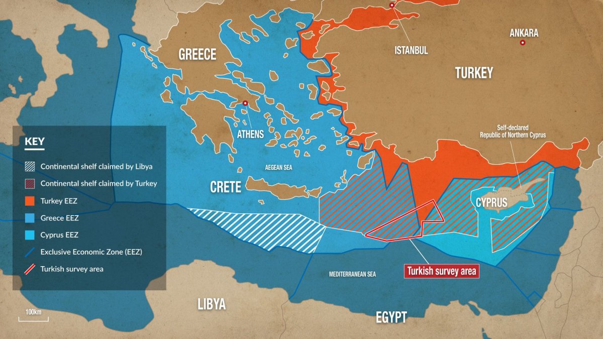 Exclusive economic Zone Map Black Sea